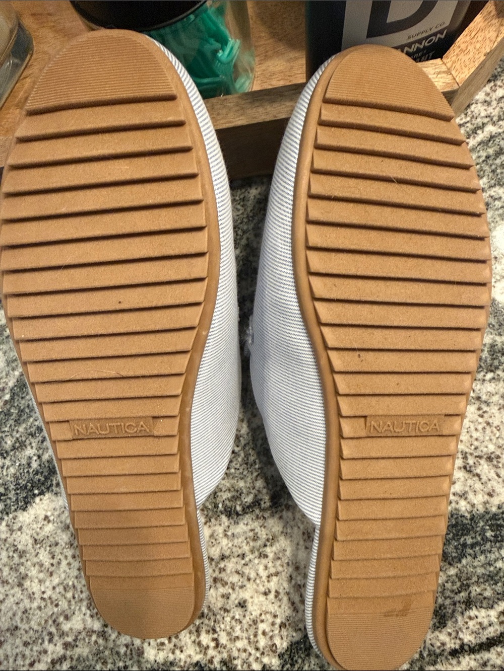 Nautica Women's Pale Blue Slip-On Backless Mules - Picture 2 of 2